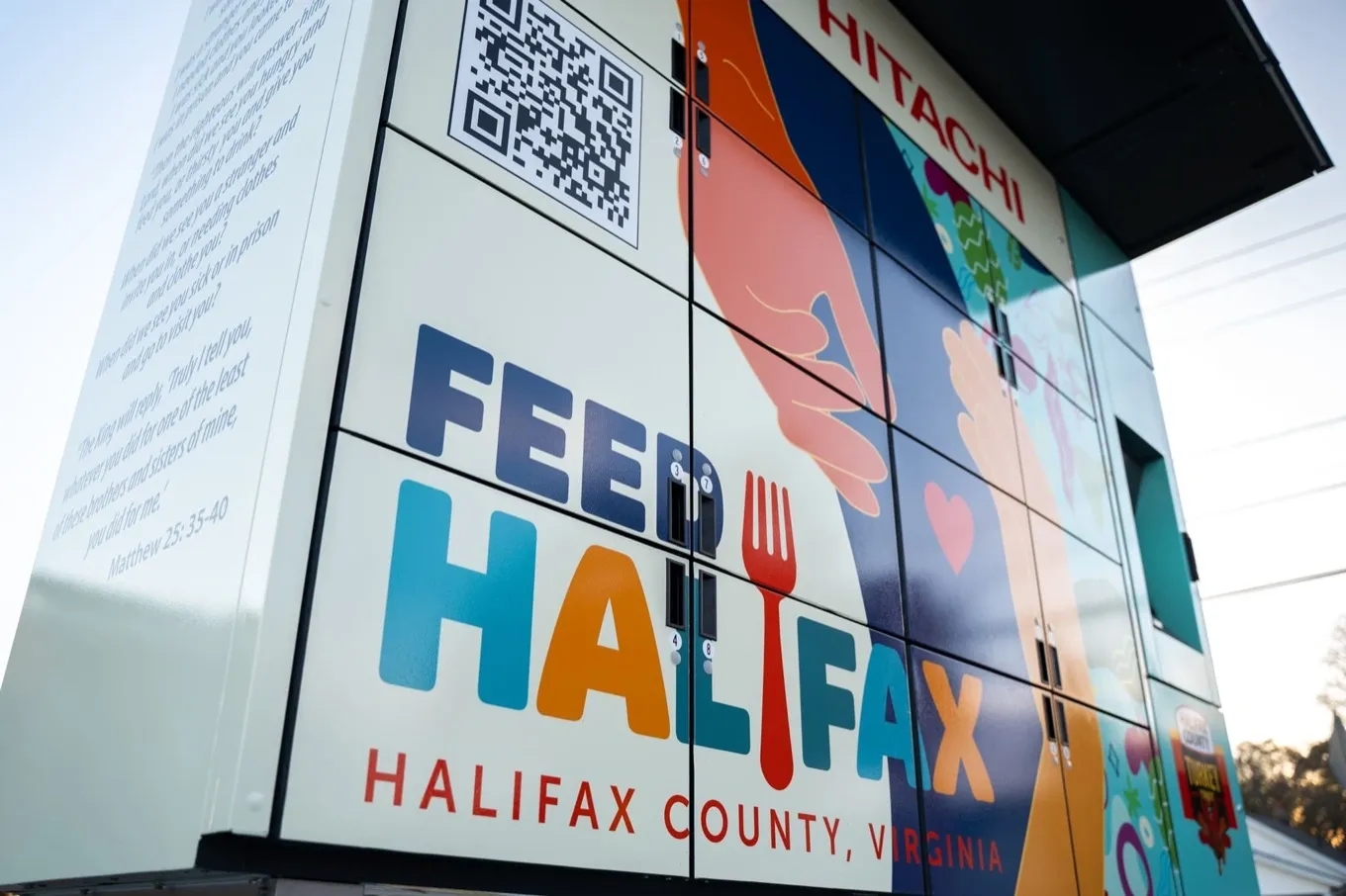 Branded experience extends beyond the screen — every locker can be fully wrapped to reflect your program's identity and mission in the community.